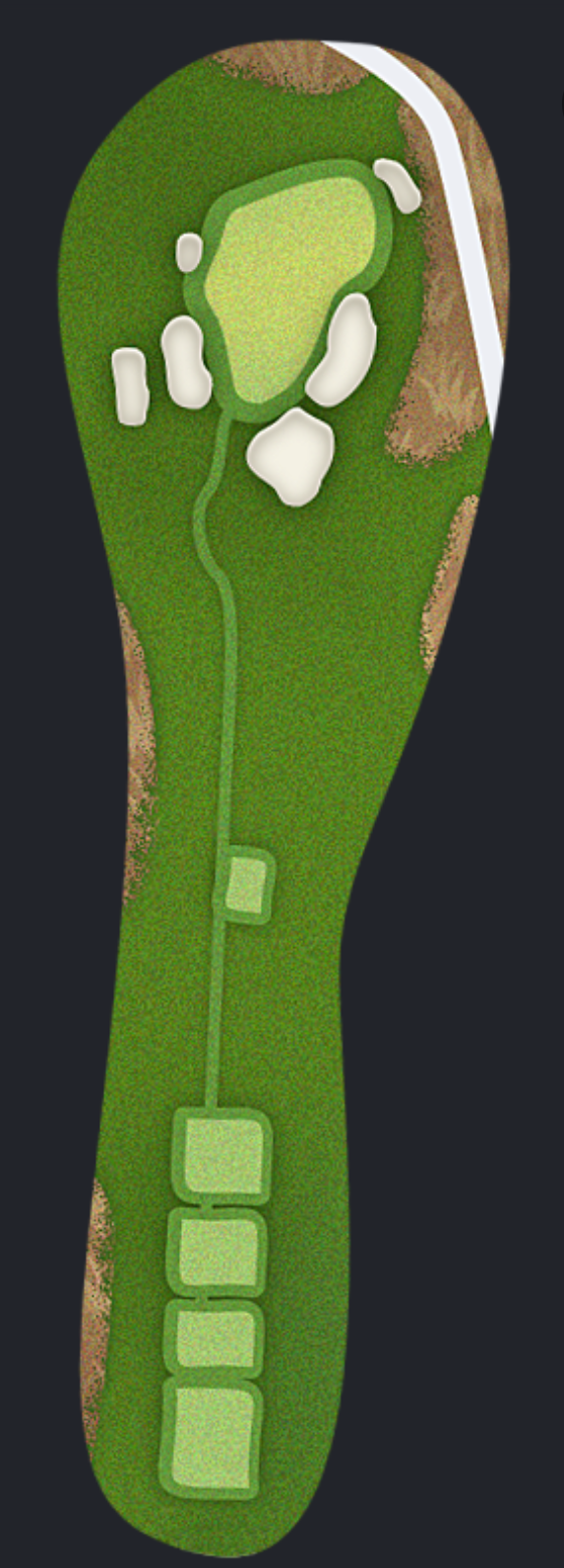 Top-down view of hole 3